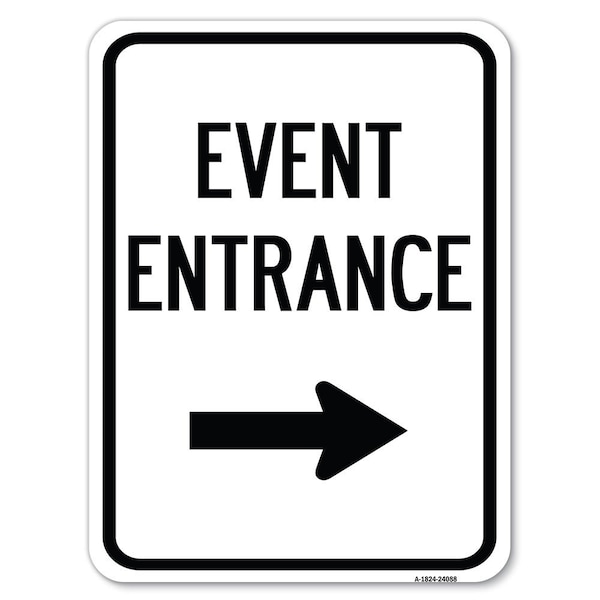 Safety Sign, 18 in Height, Aluminum, 24 in Length, 24088